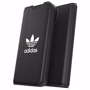 Adidas OR Booklet Case BASIC iPhone 14 6.1 musta/musta valkoinen 50181