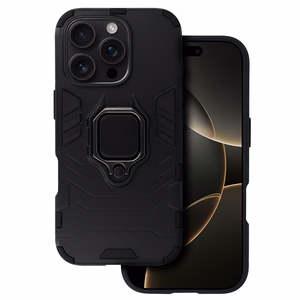 Ring Armor Suojakuori iPhone 16 Pro:lle - musta