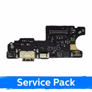 Charging Port Compatible With Xiaomi Redmi Note 15 5G / Poco M8 (+SIM reader) with Flex / Plata (Service Pack)