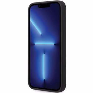 BMW BMHMP14SSILBK2 Suojakuori iPhone 14:lle - musta Signature Liquid Silicone MagSafe