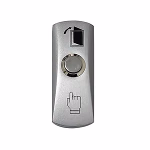 Surface-mounted zinc-alloy exit button, NO/COM