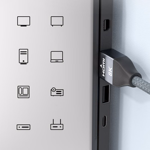 Wozinsky HDMI 2.1 -kaapeli 8K 60 Hz 48 Gbps / 4K 120 Hz / 2K 144 Hz 3 m hopea (WHDMI-30)