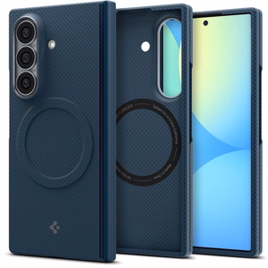 Spigen AirSkin Aramid MagFit MagSafe suojakuori mallille Samsung Galaxy Z Fold 8 Ultra – tummansininen