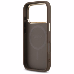GUESS Suojakuori IPHONE 17 Pro MagSafe GUHMP17LP4GTDGMW (4G PU W/ Triangle Logo) kultainen ruskea