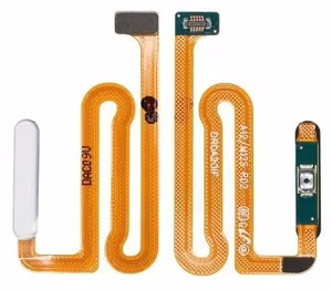 Flex Samsung A125 A12/A127 A12S virtapainike sormenjälkianturilla valkoinen alkuperäinen (service pack)