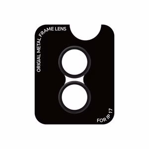 Rock Karkaistu lasi Pure Series kameran linssi iPhone 17:lle (2 linssiä) musta