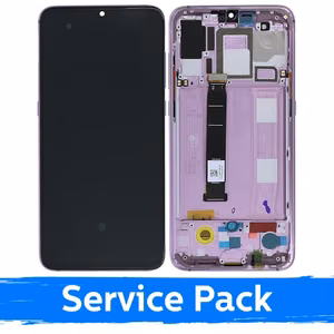 LCD Display Compatible With Xiaomi Mi 9 With Frame / Lavender Violet / (Service Pack)
