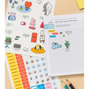 BT21-lukuvuosikalenteri 2021/2022, sininen