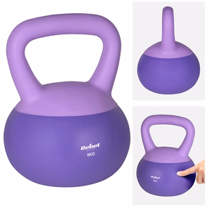 REBEL ACTIVE Soft Kettlebell pehmeä vinyylinen kahvakuula, 8 kg