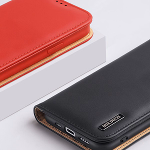 Dux Ducis Hivo -lompakkokotelo RFID-suojalla iPhone 15 Plus - ruskea
