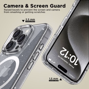 Tech-Protect FlexAir Hybrid MagSafe Suojakuori iPhone 16 Pro Max:lle - läpinäkyvä
