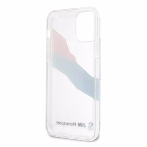 BMW Motorsport Tricolor Kotelo iPhone 12 Pro Max - läpinäkyvä - läpinäkyvä