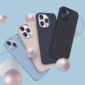 Crong Color Cover LUX Magnetic suojakuori iPhone 15 Pro -laitteelle, MagSafe-yhteensopiva, tummansininen