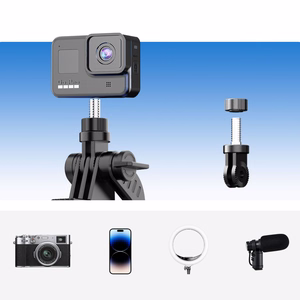 Selfiekeppi Orico SPM190 1/4 tuuman jalusta puhelinkameralle 360 asteen käännöllä Bluetooth 5.2 - musta