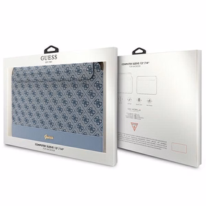 Guess 4G Stripe Metal Logo Suojakuori 14 tuuman kannettavalle - sininen