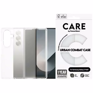CARE by PanzerGlass Flagship Urban Combat suojakuori Samsung Galaxy Z Fold 7 - läpinäkyvä
