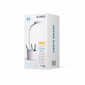 LED pöytälamppu 5W kynätelineellä PURE FLB-20 AGNES valkoinen Forever Light
