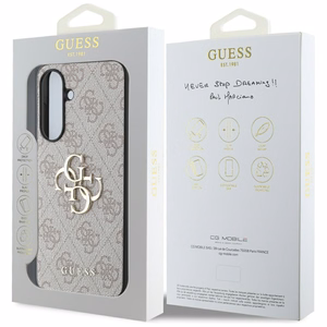 Guess Big 4G Logo Classic Logo Suojakuori Samsung Galaxy A36:lle - Vaaleanpunainen