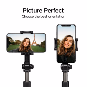 Selfie stick Spigen S540W Bluetooth with tripod - black