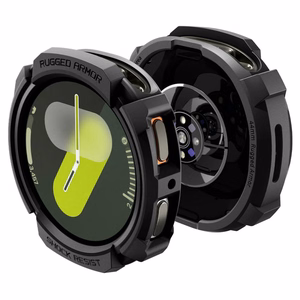 Spigen Rugged Armor Case for Samsung Galaxy Watch 8 44mm - Matte Black