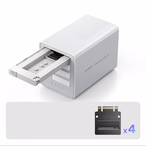 Orico 8848U4 DAS Series 4-Bay M.2 NVMe SSD Disk Array - White