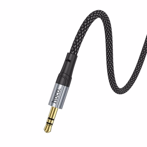 Hoco AUX-kaapeli Jack 3,5mm - Jack 3,5mm 1m UPA26 Musta