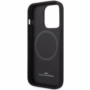 BMW BMHMP14L22RFGR burgundinpunainen nahkainen timanttikuvioinen suojakuori iPhone 14 Pro 6.1 MagSafe