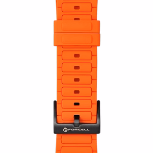 Ranneke Apple Watch:lle Forcell F-Design FA06 silikoni rei'illä 42 / 44 / 45 / 49 mm oranssi