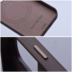 Suojakuori iPhone 13 PRO:lle Woven Mag Cover MagSafe-yhteensopiva vaaleanruskea