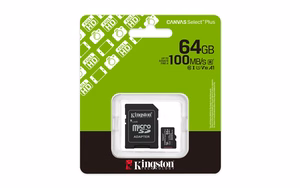 Kingston Technology Canvas Select Plus Gen3 64 GB MicroSDXC UHS-I luokka 10