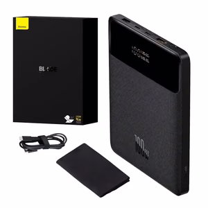 Baseus Blade varavirtalähde 20000mAh 2x USB 2x USB-C + USB-C kaapeli 100W (musta)