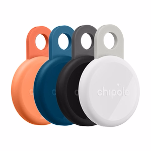 Chipolo LOOP – ladattava Bluetooth-paikannin silikonilenkillä iOS & Android, 4col_Charcoal_Chalk_Navy_Coral