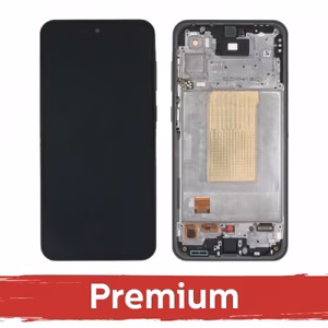 LCD-näyttö Samsung A366 A36 5G kehyksellä / musta / OEM