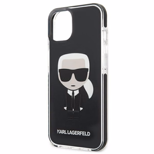 Karl Lagerfeld Iconik Karl Kotelo iPhone 13 mini - Musta