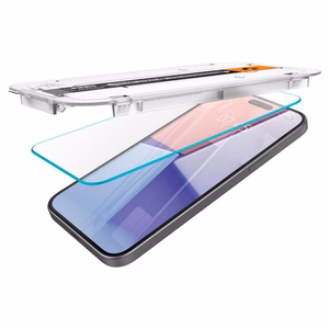 SPIGEN tempered glass GLAS.TR ”EZ FIT” for IPHONE 15 Plus transparent