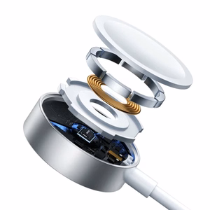 Joyroom S-IW007 3-in-1 kaapeli USB-A magneettinen laturi - Lightning 1.2m - valkoinen