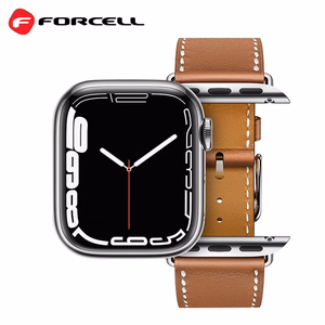 Hihna Apple Watch:lle Forcell F-Design FA20 reikänahka ekologinen 38 / 40 / 41 mm ruskea