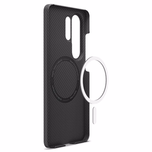 Spigen AirSkin Aramid Mag MagSafe -suojakuori Samsung Galaxy S26 Ultralle - musta