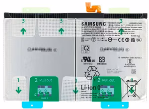 Alkuperäinen akku Samsung Tab S10 FE+/S10+ X620/X626/X820/X826 EB-BX828ABE 10090mAh (service pack)