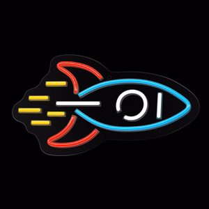 Neon PLEXI LED ROCKET moniväri NNE18 Neolia