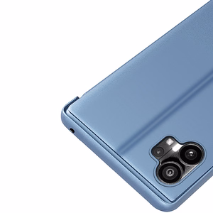 Clear View Case tapauksessa mitään Puhelin 1 flip tapauksessa musta