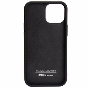 Audi Carbon Fiber Stripe Suojakuori iPhone 11 / Xr 6.1 musta/musta kova kuori AUS-TPUPCIP11-R8/D1-BK