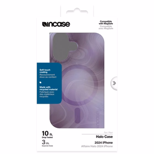 Incase Halo Case -suojakuori MagSafe-tuella iPhone 16:lle, Oil Slick Lilac