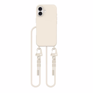 Tech-Protect MagNecklace MagSafe Suojakuori kaulanauhasolmulla iPhone 16:lle - Beige