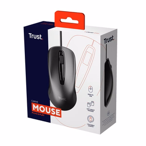 Trust Carve hiiri toimisto molempikätinen USB Type-A optinen 1200 DPI