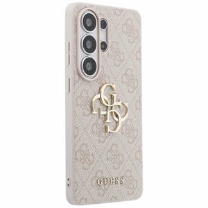 Guess 4G Big Metal Logo Suojakuori Samsung Galaxy S26 Ultra vaaleanpunainen