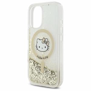 Hello Kitty Liquid Glitter Fever MagSafe Suojakuori iPhone 16:lle - kultainen