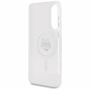 Karl Lagerfeld Choupette MagSafe -suojakuori Samsung Galaxy S25 Edge -puhelimelle, valkoinen