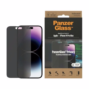 PanzerGlass Classic Fit antibakteerinen yksityisyyssuojalasi iPhone 14 Pro Max