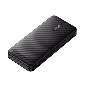 Borofone BJ84 Smooth varavirtalähde 10000mAh USB sis. USB-, Type-C-, Lightning- ja Micro USB -kaapelit musta
